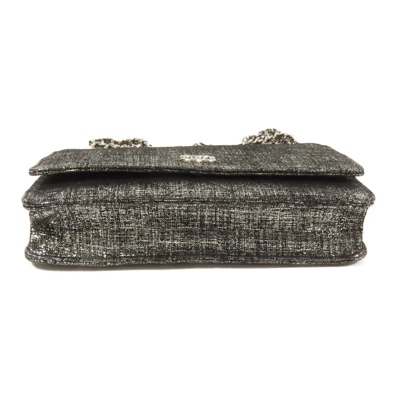 CHANEL 帆布WOC Wallet On Chain銀扣鏈帶肩背袋-3
