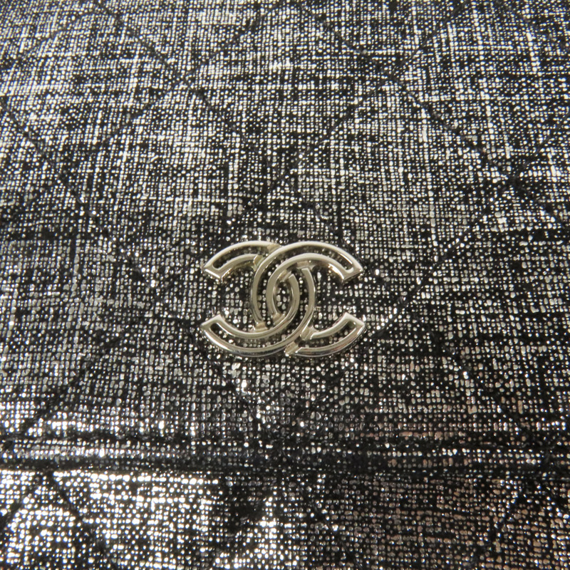 CHANEL 帆布WOC Wallet On Chain銀扣鏈帶肩背袋-6