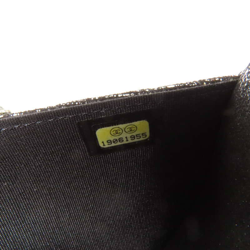 CHANEL 帆布WOC Wallet On Chain銀扣鏈帶肩背袋-9