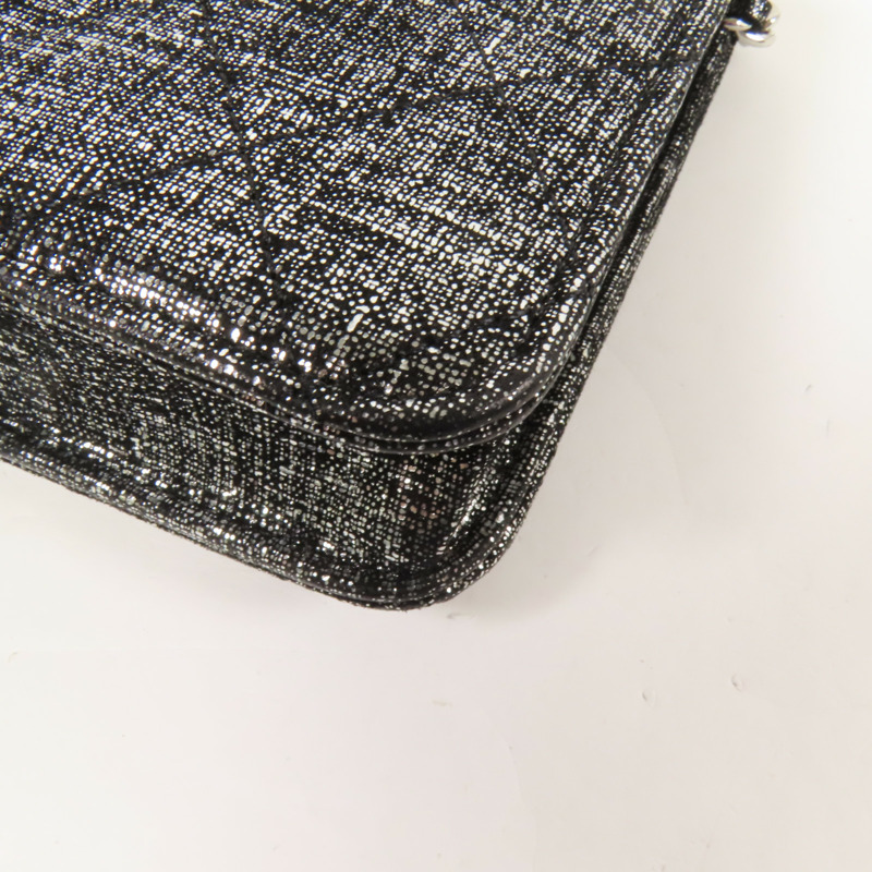 CHANEL 帆布WOC Wallet On Chain銀扣鏈帶肩背袋-10