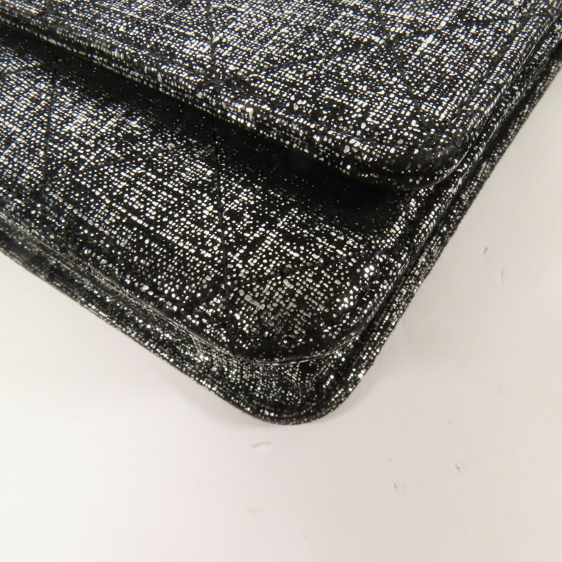 CHANEL 帆布WOC Wallet On Chain銀扣鏈帶肩背袋-12