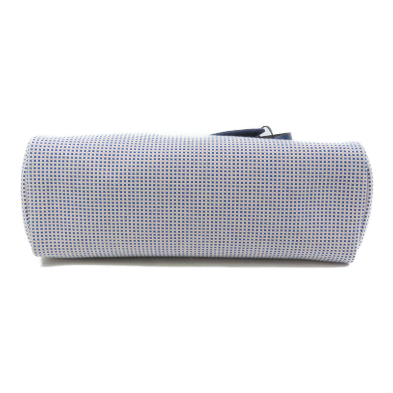 HERMES 帆布Herbag PM銀扣手挽肩背兩用袋Maue/Bleu-3