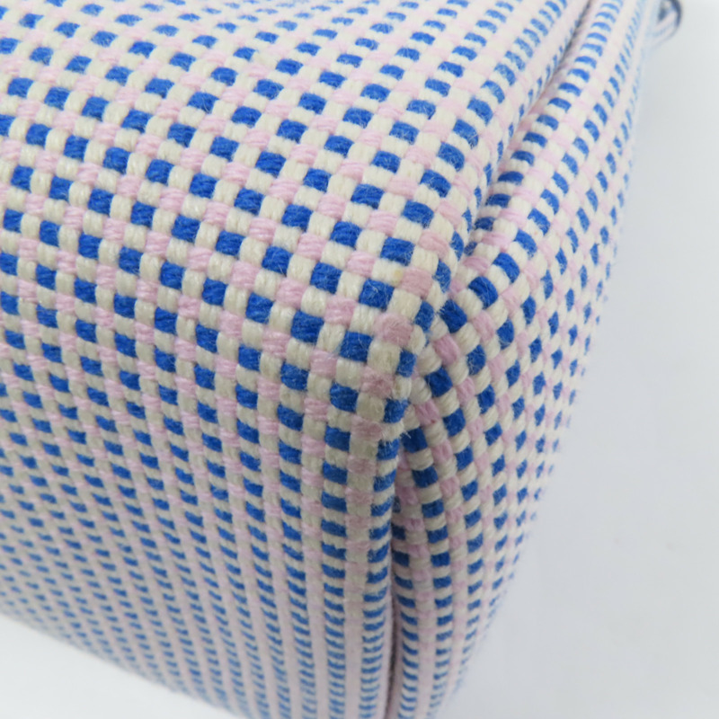 HERMES 帆布Herbag PM銀扣手挽肩背兩用袋Maue/Bleu-18