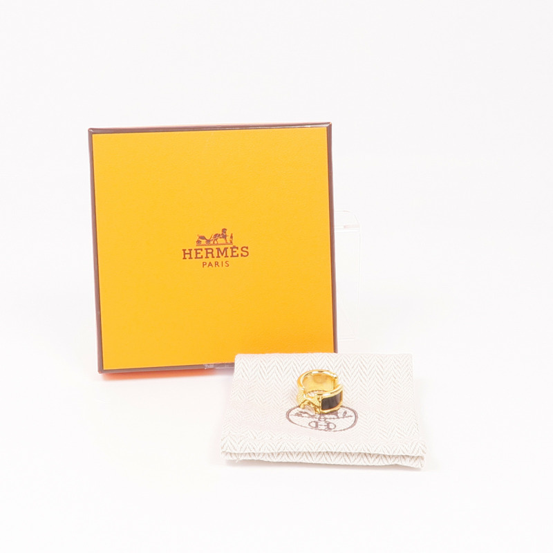 HERMES 金屬/牛皮皮革Olympe Ear Cuff耳夾-6