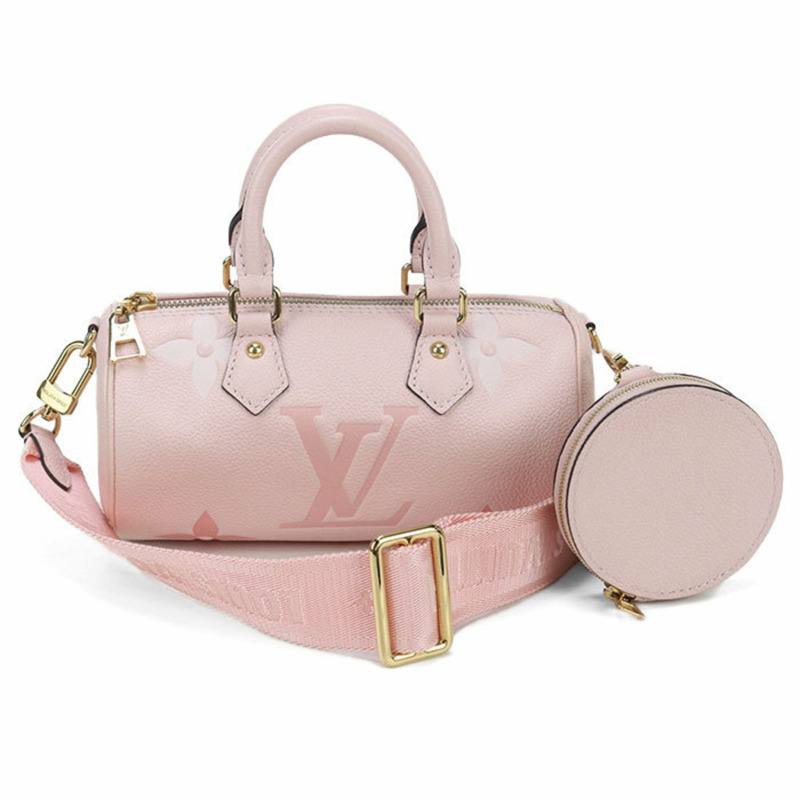 LOUIS VUITTON 路易威登 手提包 M45707 Papillon BB 2-Way Empreinte 女士粉紅色-0