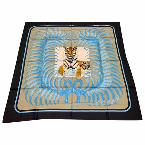 HERMES Tiger Royal 140 皇者之虎 圍巾