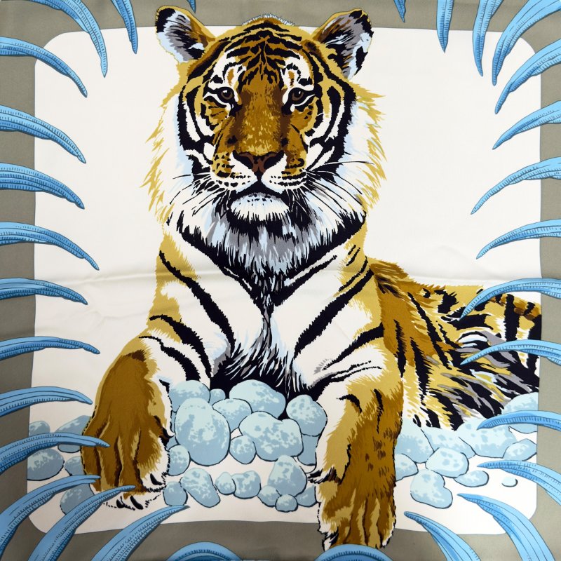 HERMES Tiger Royal 140 皇者之虎 圍巾-1