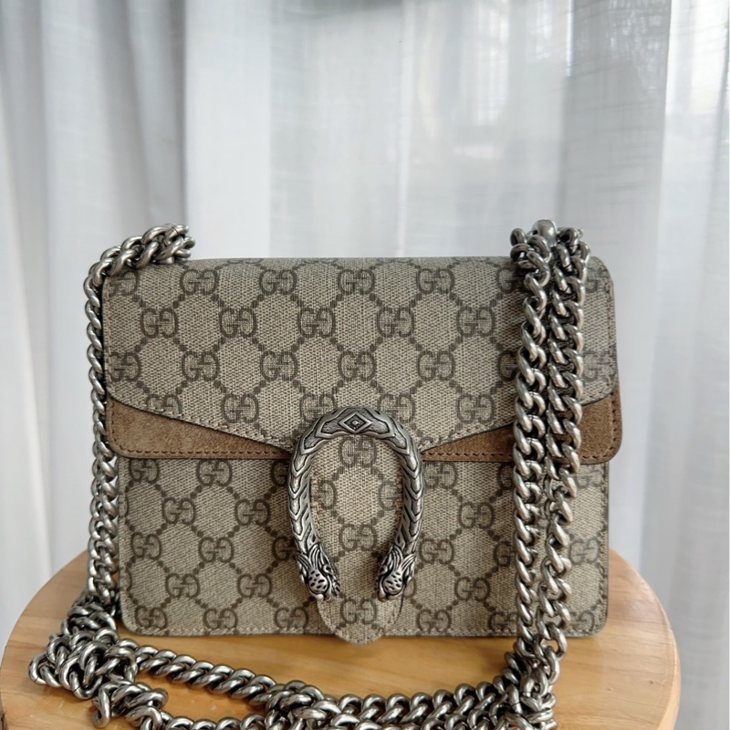 98新 Gucci 古馳 小號酒神 02黑標 尺寸20*15-1