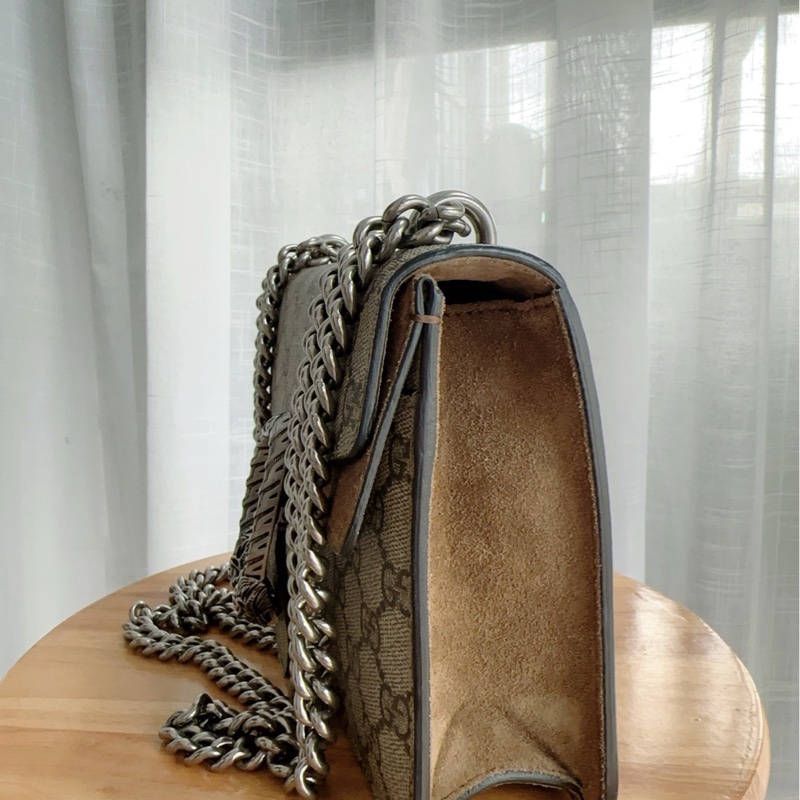 98新 Gucci 古馳 小號酒神 02黑標 尺寸20*15-3