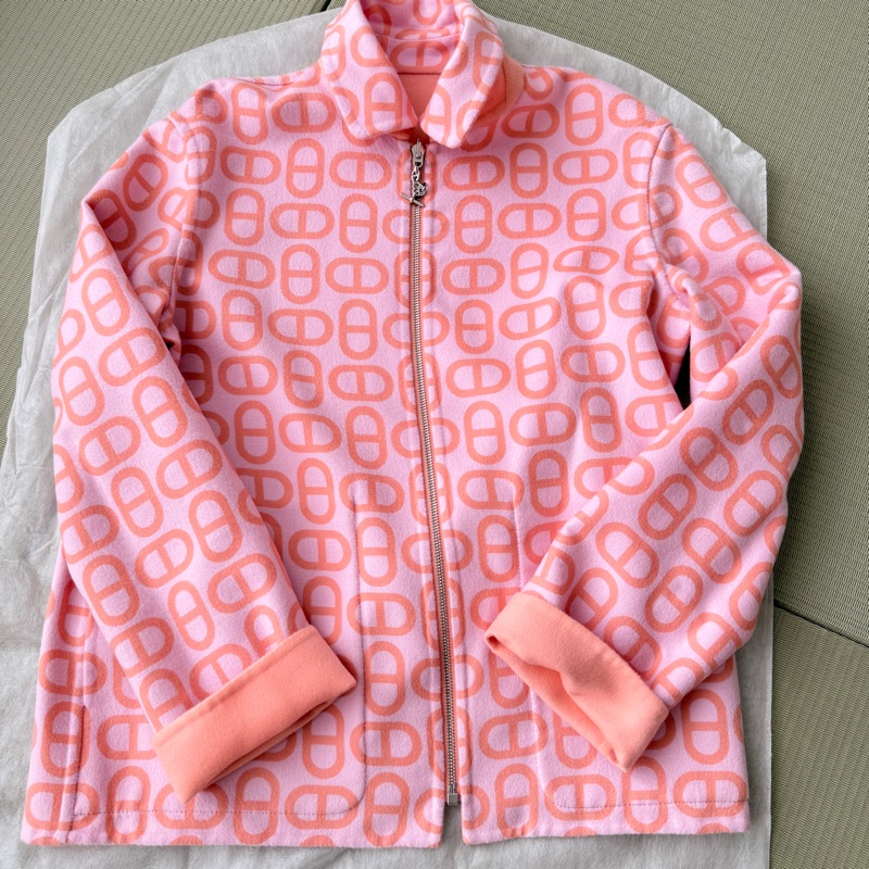 Hermes Cashmere Reversible Jacket-size 36-3