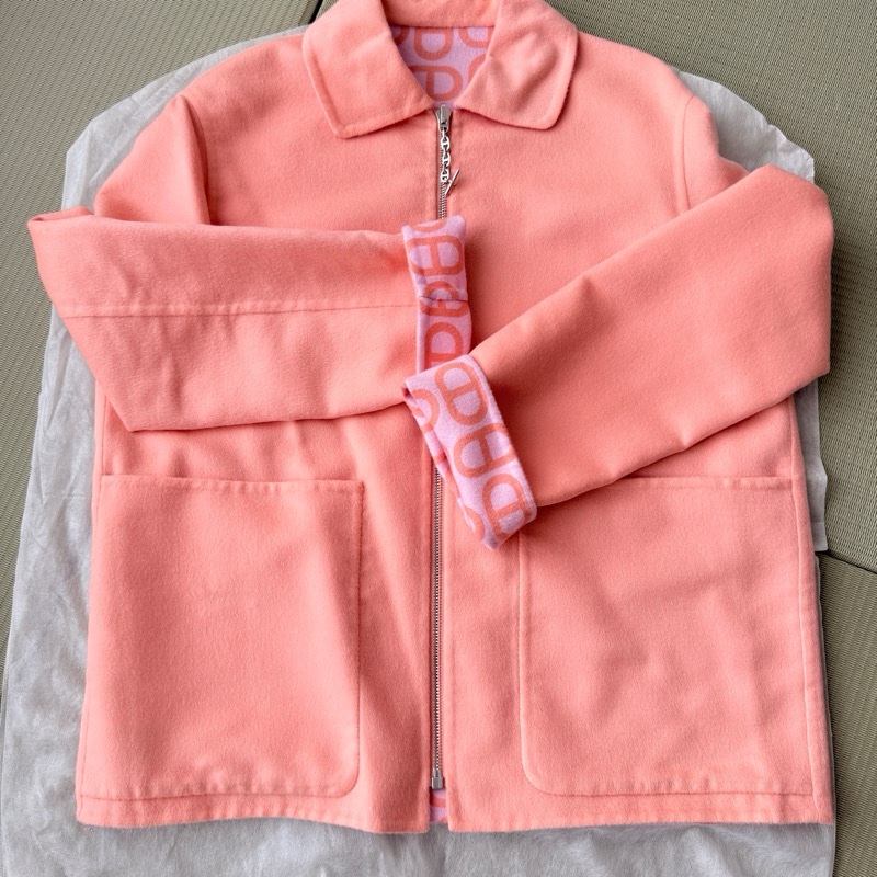 Hermes Cashmere Reversible Jacket-size 36-6