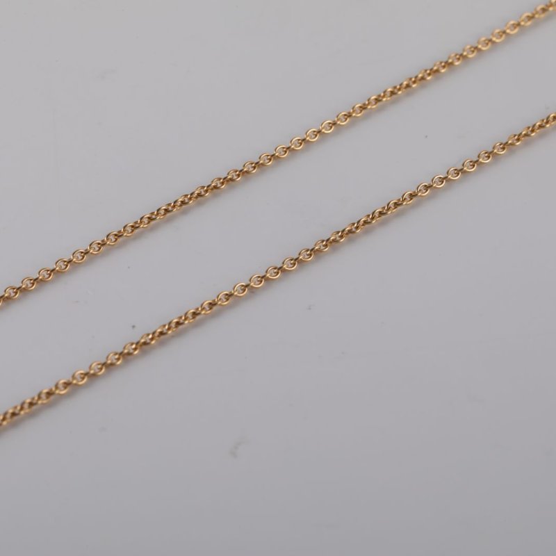 DIOR 18K黃金鑽石珍珠白貝母縞瑪瑙黃金RoseCeleste日月星辰雙面項鏈18K////項鍊-3