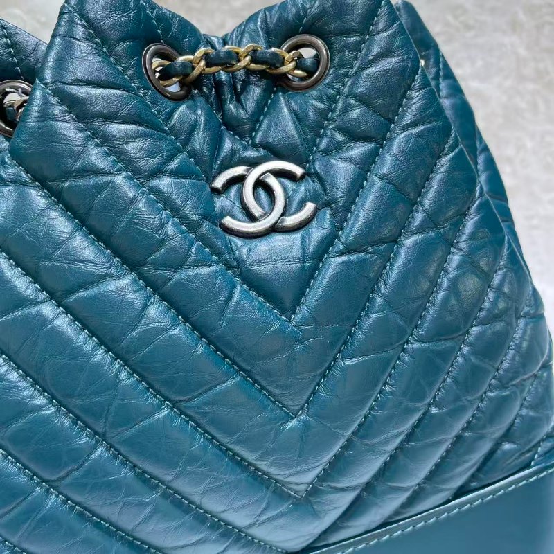 Chanel 流浪背包墨綠色-1