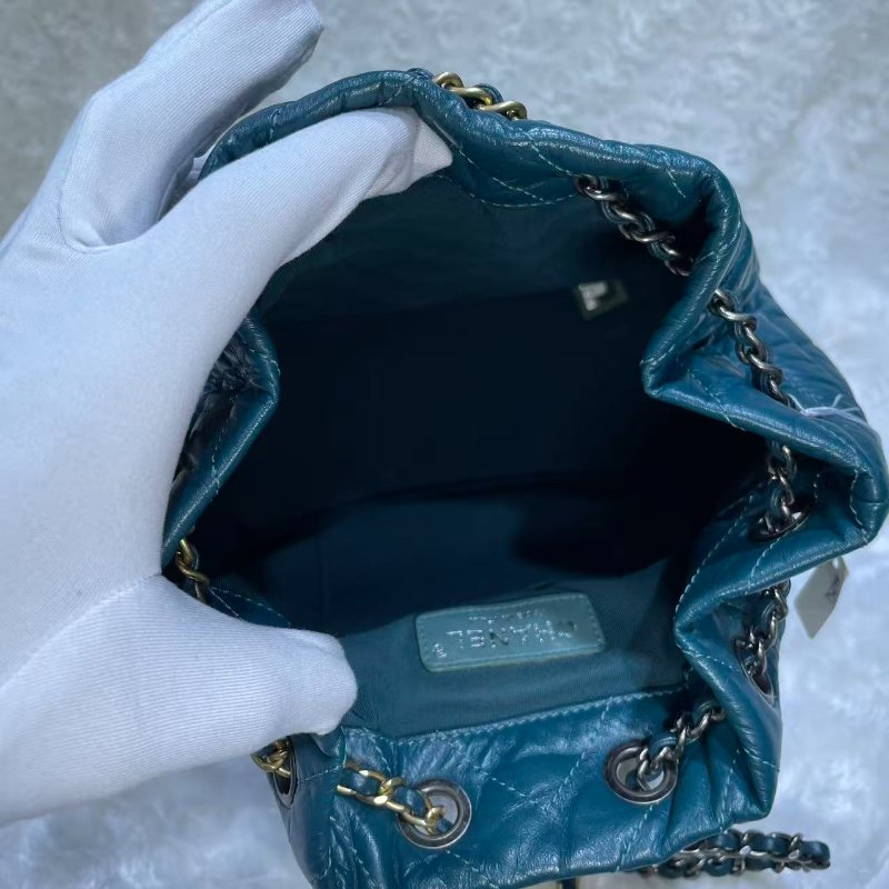 Chanel 流浪背包墨綠色-4