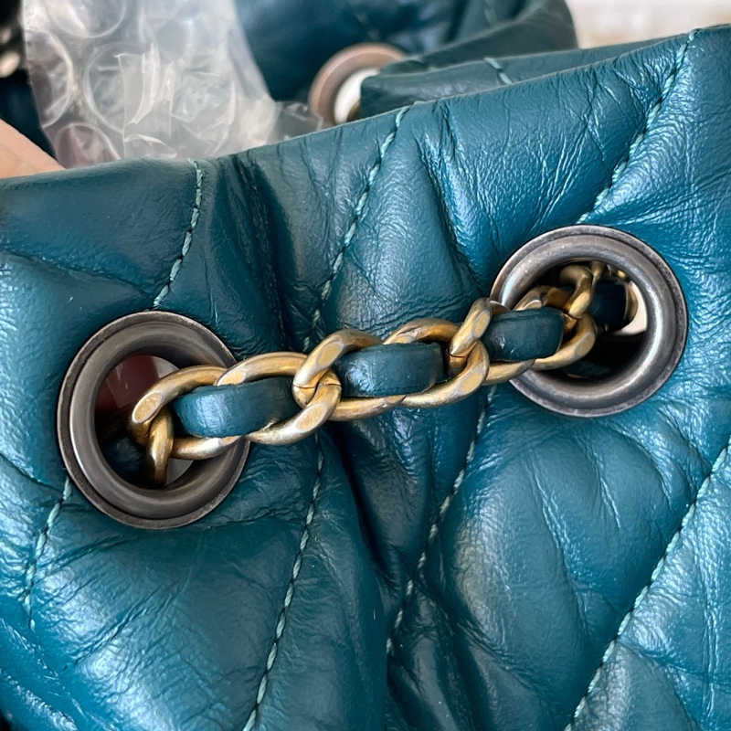 Chanel 流浪背包墨綠色-8