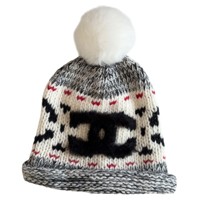 CHANEL CC 毛毛球 冷帽-0