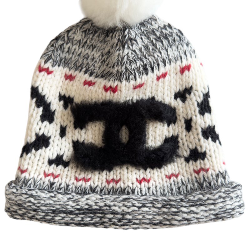 CHANEL CC 毛毛球 冷帽-1