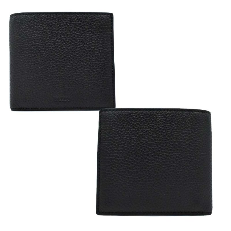 【門市全新現貨】BALLY 燙印LOGO荔枝牛皮八卡對開短夾(附原廠紙盒)-0