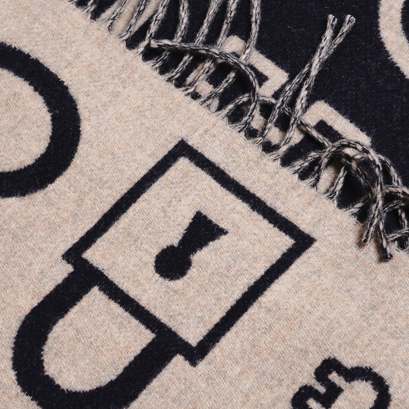 Hermes Casaque Porte-Clefs 喀什米爾圍巾 深藍色-19