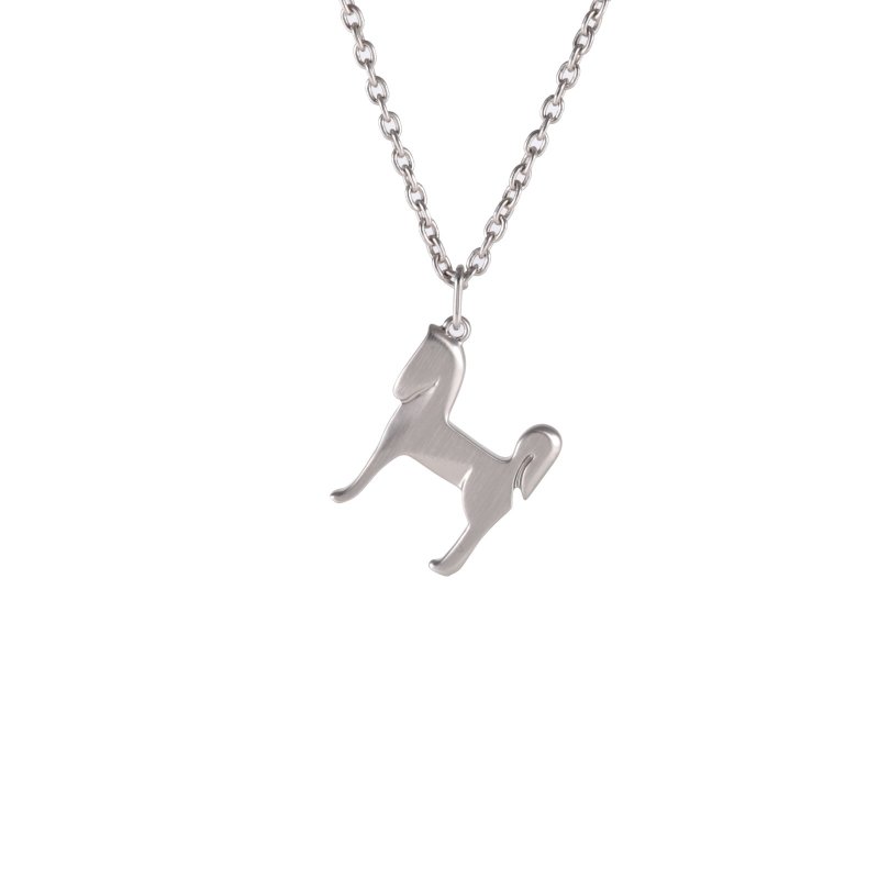 HERMES 合金小馬項鏈項鍊-0