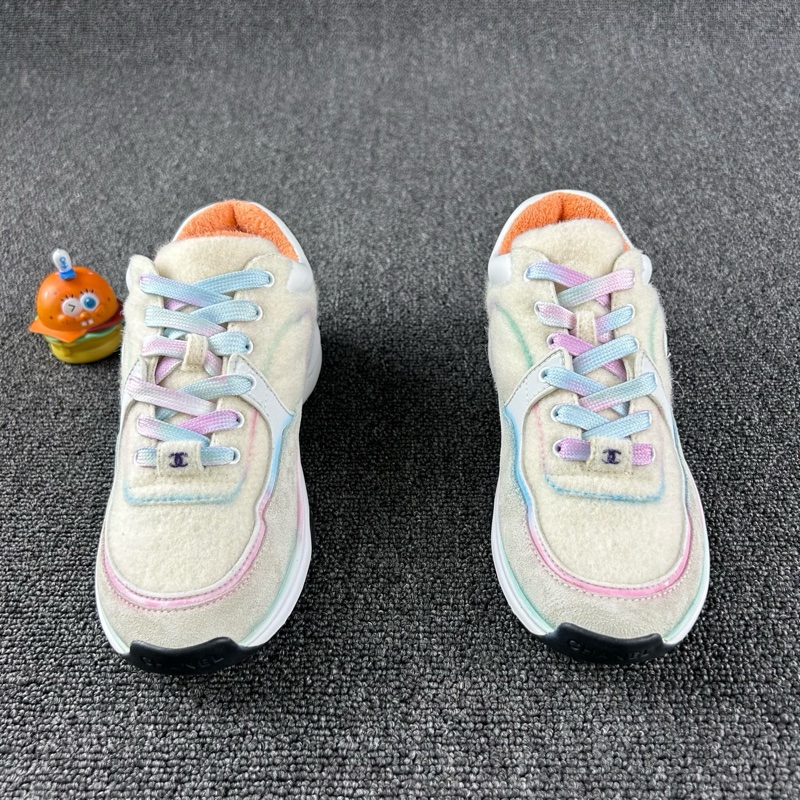 Chanel香奈兒絨面彩色運動鞋 尺碼：37-1