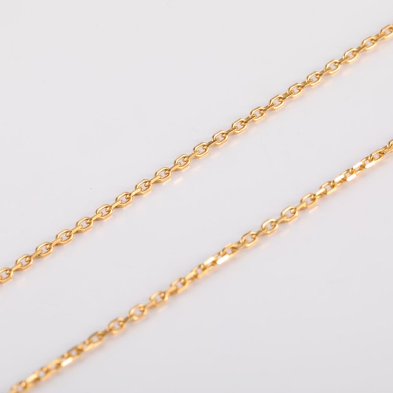 HERMES PopH項鏈Mini合金項鏈金色愛馬仕橙項鍊-3