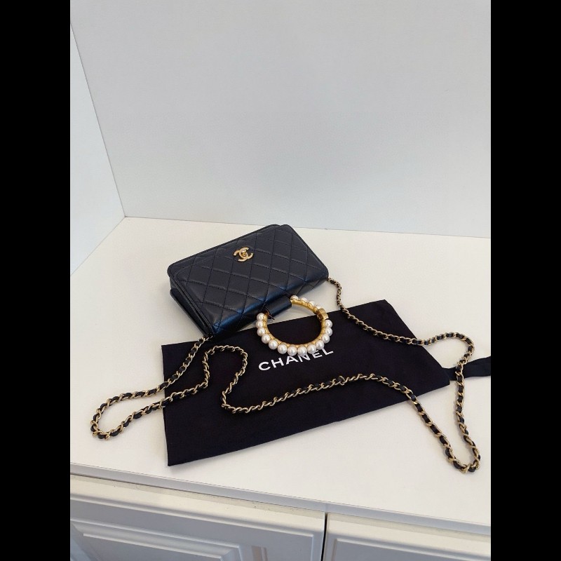 Chanel 21S woc 
黑金珍珠手柄-6