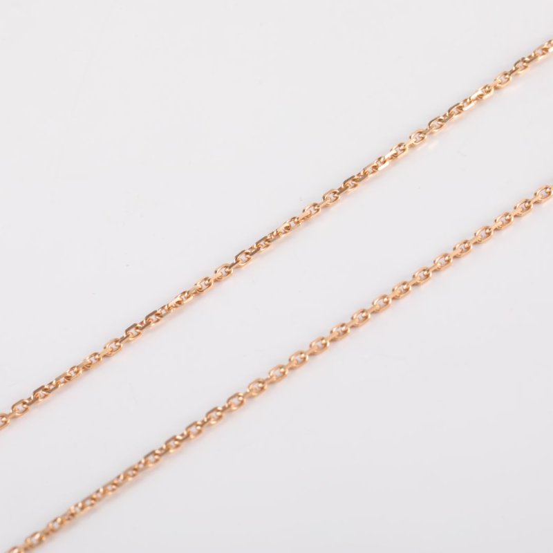 Van Cleef & Arpels VintageAlhambra中號單花項鏈2014年聖誕單鑽18K玫瑰金/鑽石/灰貝母項鏈玫瑰金鑽石/18K/灰貝母項鍊-3