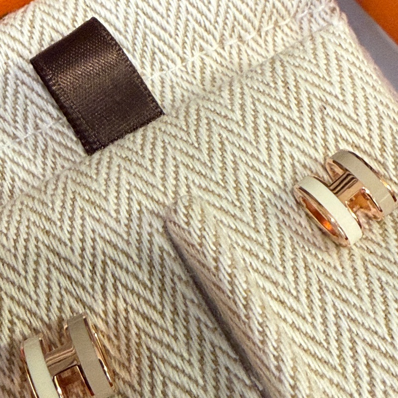 Hermes Mini Pop H earrings 拼色耳環-2