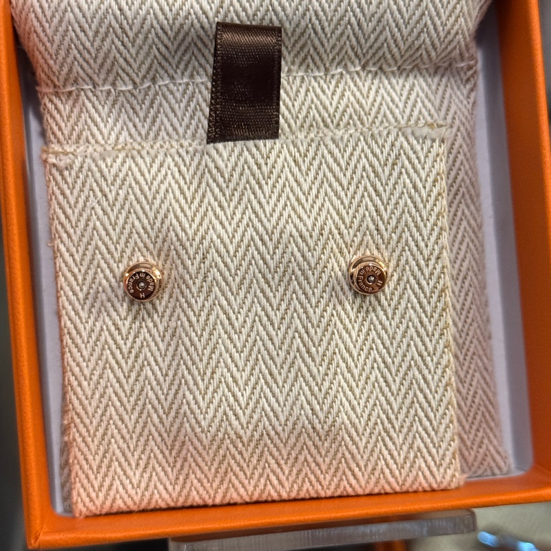 Hermes Mini Pop H earrings 拼色耳環-3
