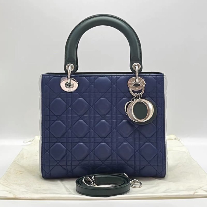 DIOR 黛妃五格手提肩背斜背包23.5*20.5*9.5 98新配件塵袋-0