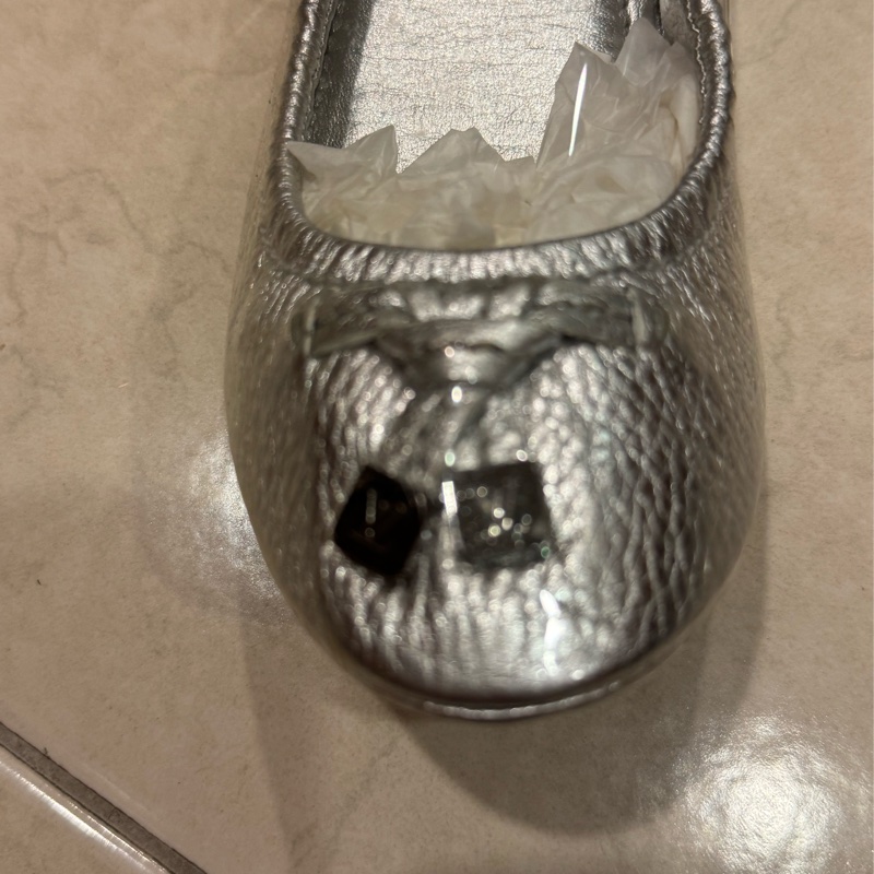 *LOUIS VUITTON 路易威登 銀色芭蕾舞鞋36-10