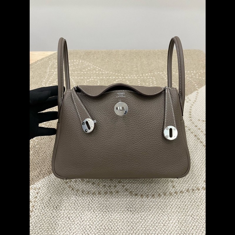 Hermes Lindy 26 
大象灰銀扣-0