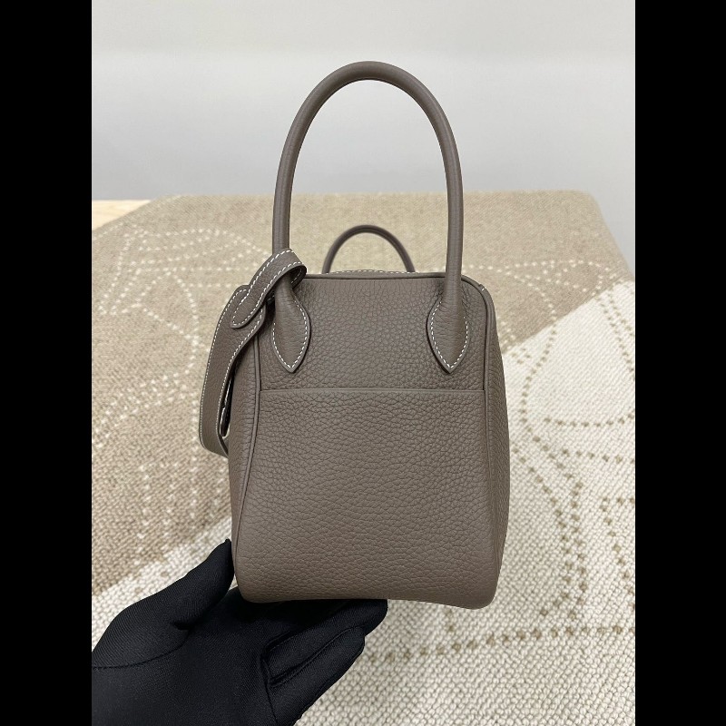 Hermes Lindy 26 
大象灰銀扣-1