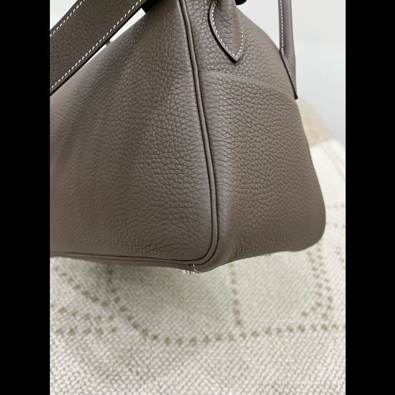 Hermes Lindy 26 
大象灰銀扣-11