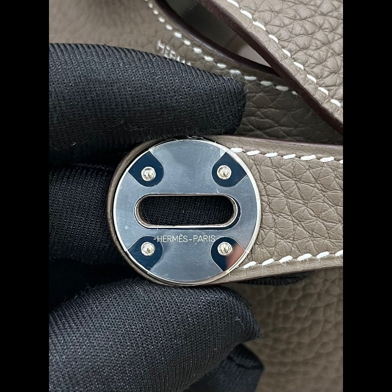 Hermes Lindy 26 
大象灰銀扣-15