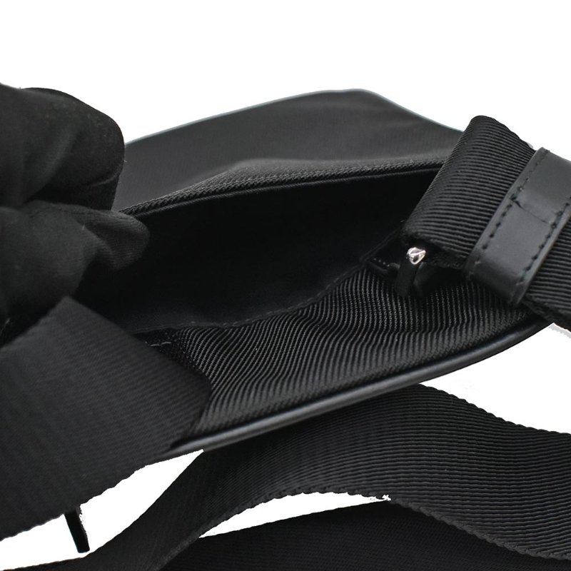 【門市全新現貨】BALLY 紅白條紋帆布斜背包手機包(附防塵袋)-2