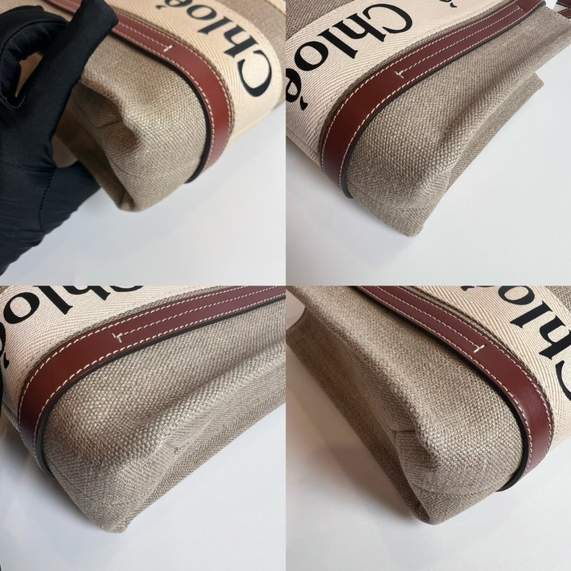 全新品 CHLOE 棕色 WOODY 小號-7