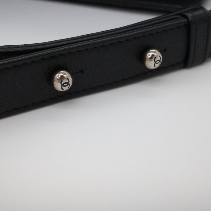 【CP 精選🌟小編推薦】Chanel 香奈兒 LeBoy 28 中型 黑色羊皮 菱格紋 做舊金屬 鏈帶包 斜跨包 單肩包-15