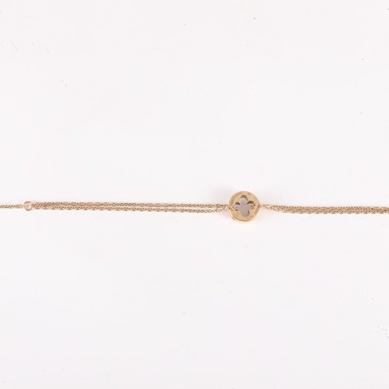 LOUIS VUITTON 18K黃金黃金LVEMPREINTE四葉草鏤空手鏈18K金18K手鍊／手環-2