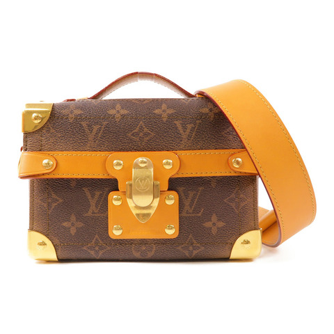 LOUIS VUITTON Monogram Dust Soul Trunk金扣手挽肩背兩用袋