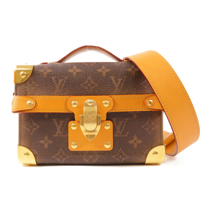 LOUIS VUITTON Monogram Dust Soul Trunk金扣手挽肩背兩用袋-0