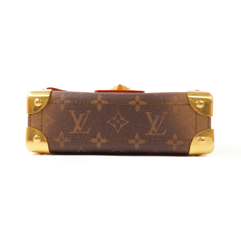 LOUIS VUITTON Monogram Dust Soul Trunk金扣手挽肩背兩用袋-3