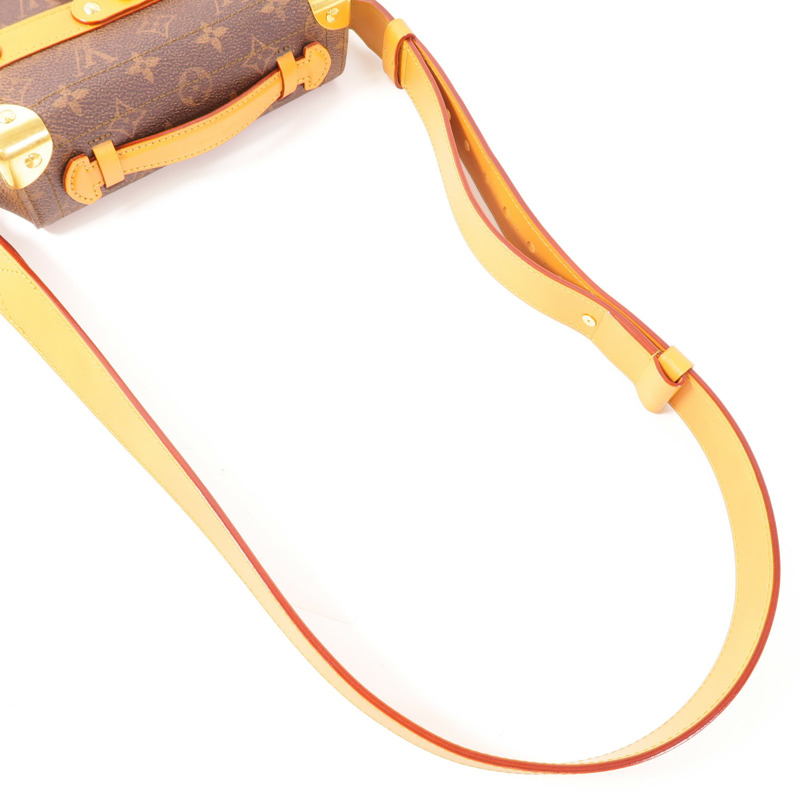 LOUIS VUITTON Monogram Dust Soul Trunk金扣手挽肩背兩用袋-6
