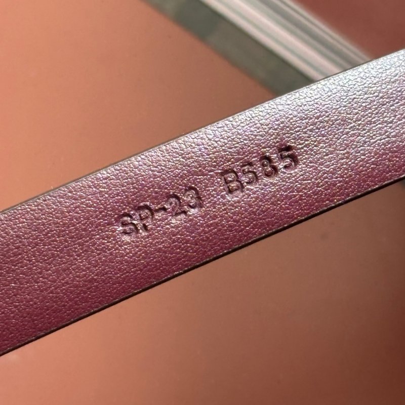 ::Salvatore Ferragamo:: 經典蝴蝶結飾 酒紅色皮革 腰帶 皮帶 女生 細版皮帶-8