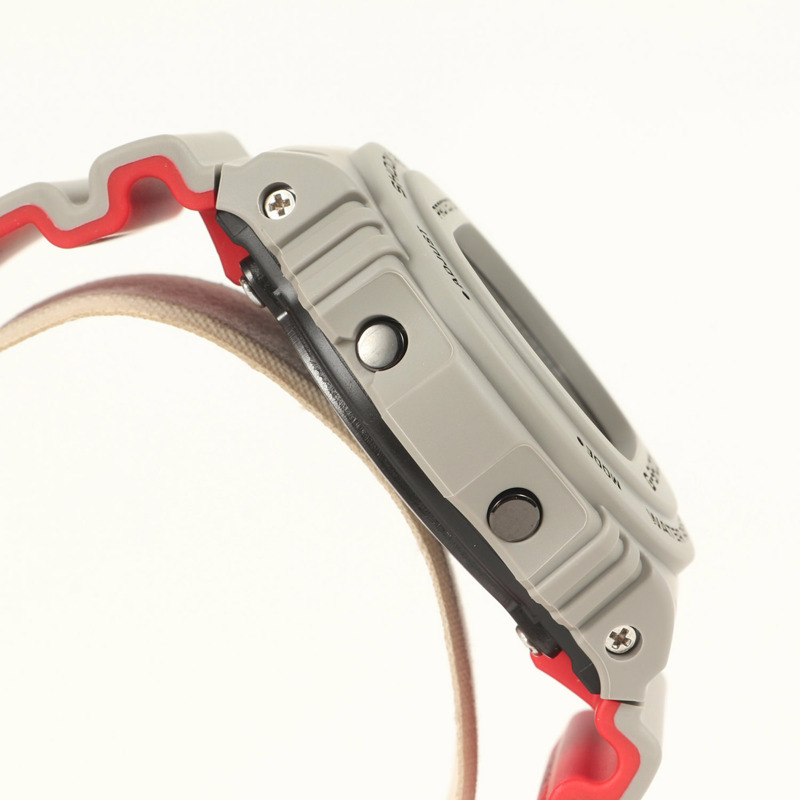 G-SHOCK Sneaker Freaker STANCE DW-5700SF-1JR 手錶,灰色,CASIO 聯名款,男士,K4618-4