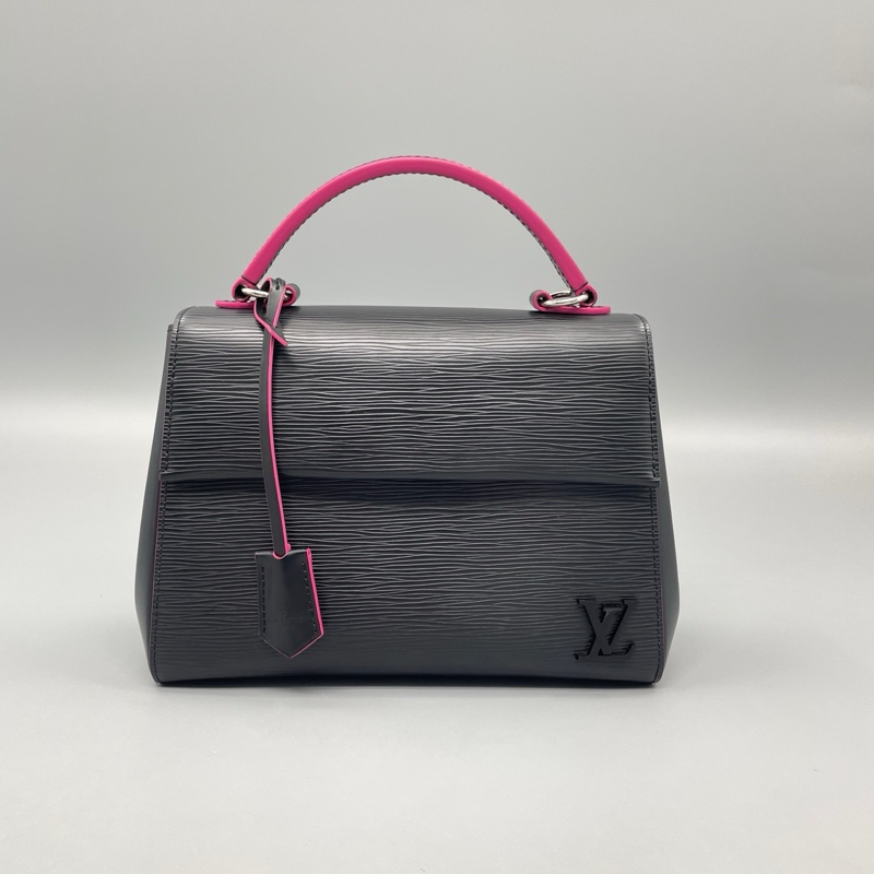 LV黑色水波紋克魯尼手提包-0