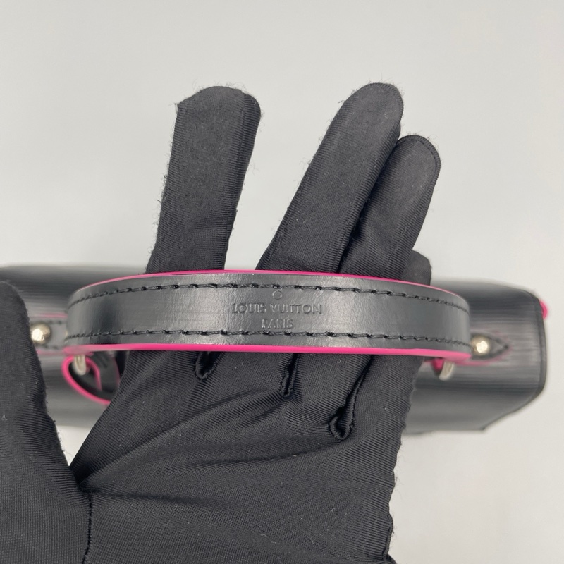 LV黑色水波紋克魯尼手提包-5