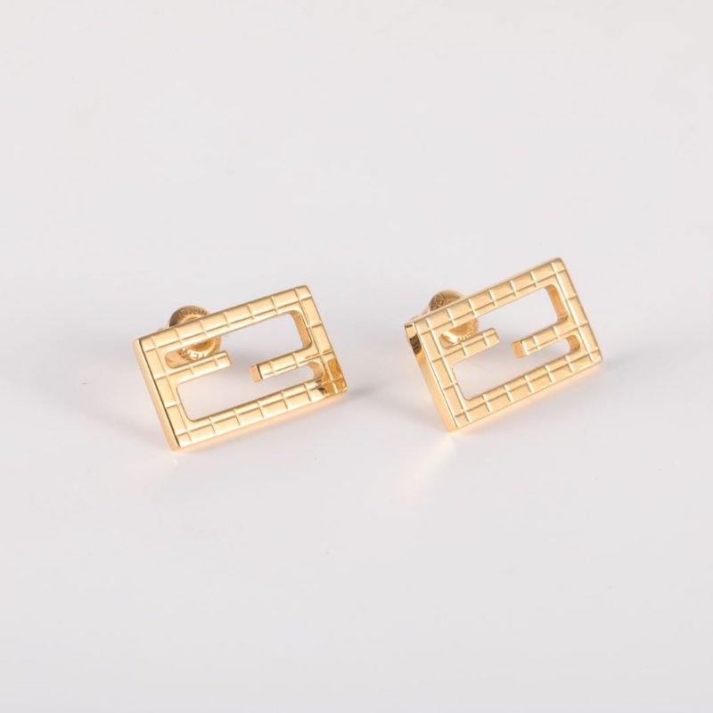 FENDI 合金芬迪耳釘耳環-1