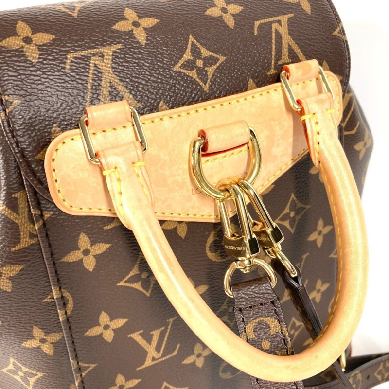 路易威登 M11198 Monogram Montsouris PM 雙肩包，新款，帆布，男女通用，棕色-16